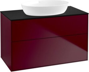 V&B Finion Waschtischunterschrank mit Wandbeleuchtung in Peony Matt, Breite: 100 cm, Tiefe: 50,1 cm - Bild 1