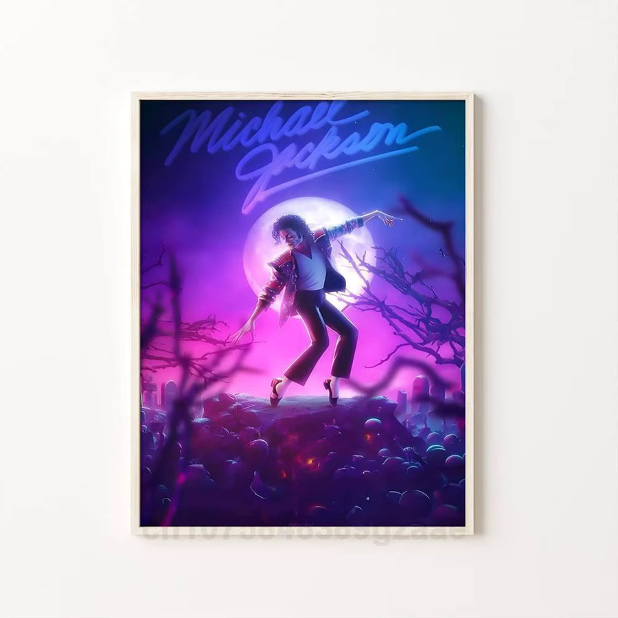 Kayou Michael Jackson Anime-Poster Kunstdruck in Mehrfarben B/H: 15,0 x 15,0 cm - Bild 6