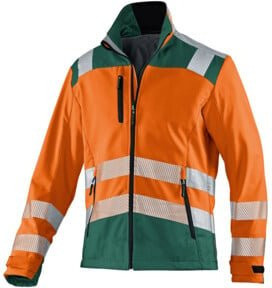 Kübler PSA Reflectiq Warnjacke in Warnorange und Moosgrün, Größe XXL - Bild 1