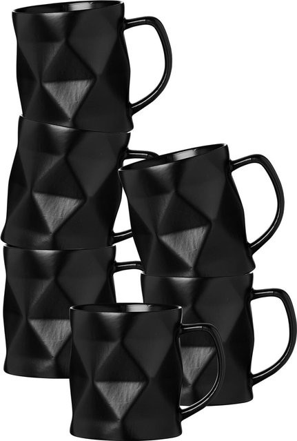 Ritzenhoff & Breker Becher Tekia Schwarz 400 ml 6er Set - Bild 1
