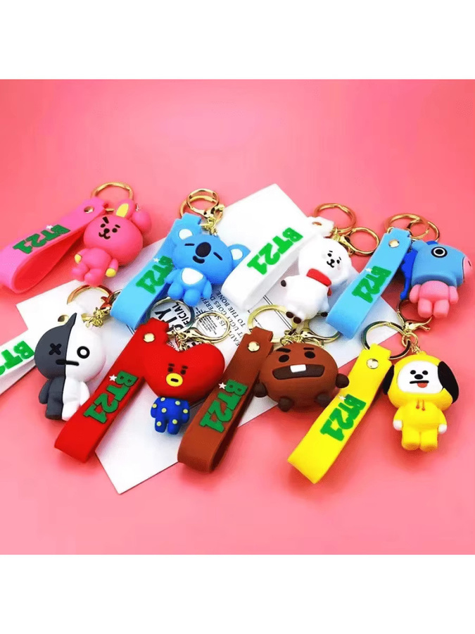 LINE FRIENDS BT21 Rucksack-Schlüsselanhänger, PVC-Anhänger - Bild 2