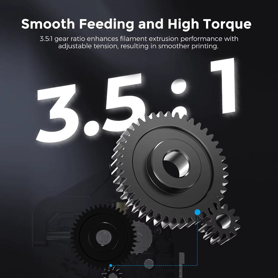 Creality Sprite Extruder Direct Drive Dual Gear SE Upgrade Kit in Schwarz für Ender 3, Ender 3 V2, Ender 5 und CR 10 - Bild 2