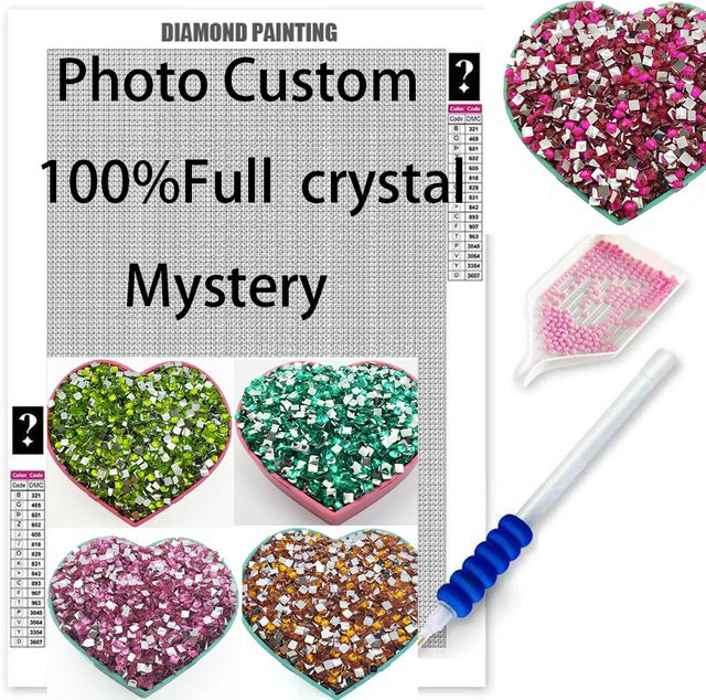 CSOUY DIY Diamantmalerei Set Kristall Geheimnis Foto mit Fee Staub Motiv, Mosaik Stickerei Set in Mehrfarbig, B/T/H: 30 x 30 x 30 cm - Bild 1