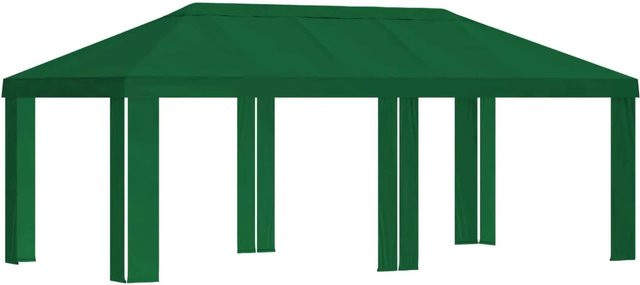 vidaXL Gazebo Abdeckung für Pavillon aus Polyester, Grün, B: 600 cm, T: 300 cm - Bild 1