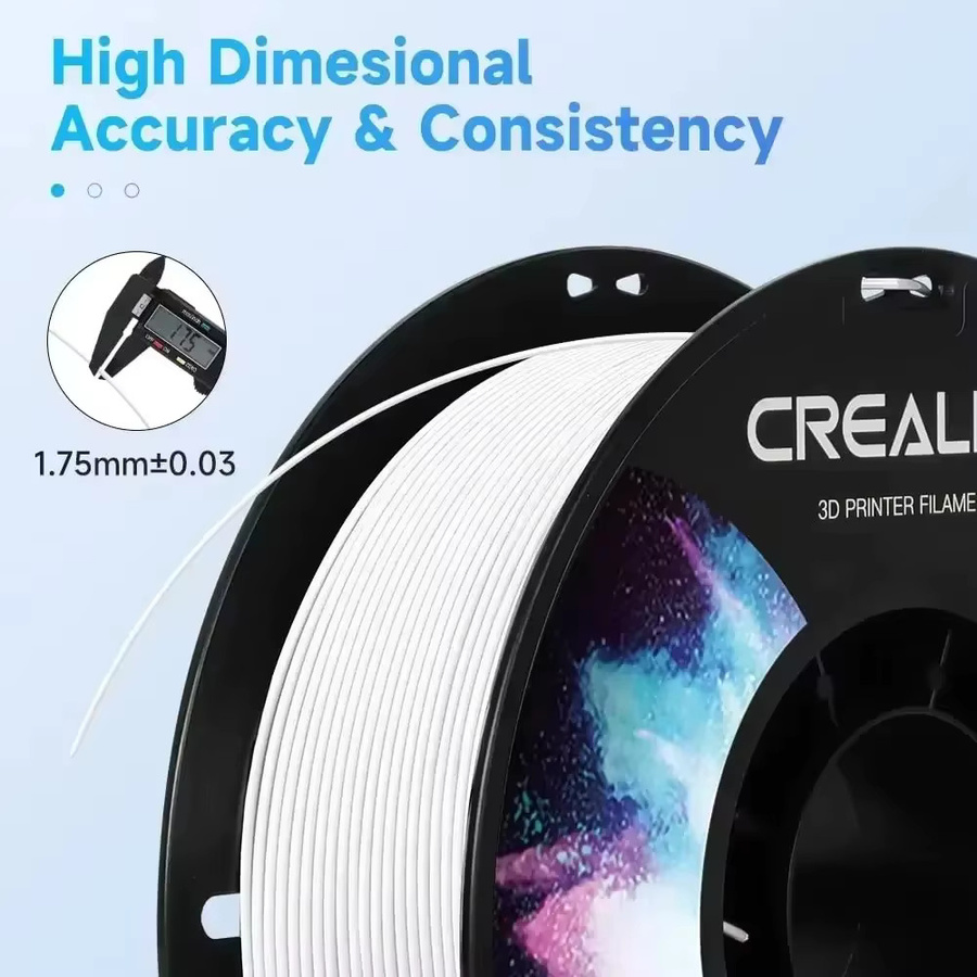 Creality CR-PETG Filament Schwarz 1 kg, 1,75 mm, hochtemperaturgeeignet und umweltfreundlich für FDM 3D-Drucker - Bild 3