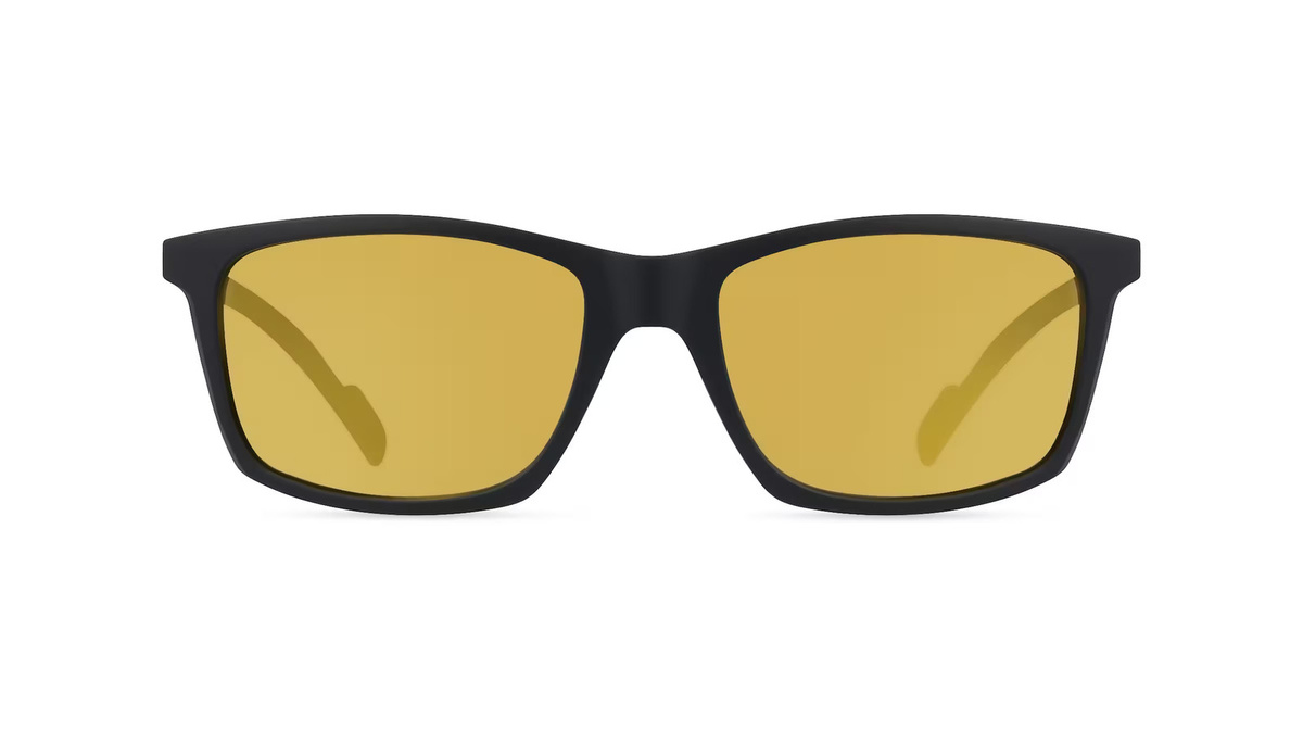 adidas SP0052 Sonnenbrille, Vollrand, quadratisch, Kunststoff, Unisex, schwarz, gelb - Bild 1