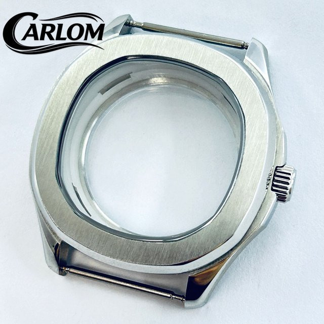 Carloms Uhrengehäuse Edelstahl, Silber, 40 mm, Saphirglas - Bild 1