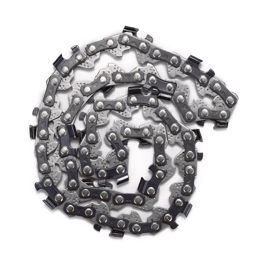 XMSJ Mini Stahl Kettensäge Ersatzkette aus Metall in Silber für 4/6/8 Zoll elektrische Sägen - Bild 4