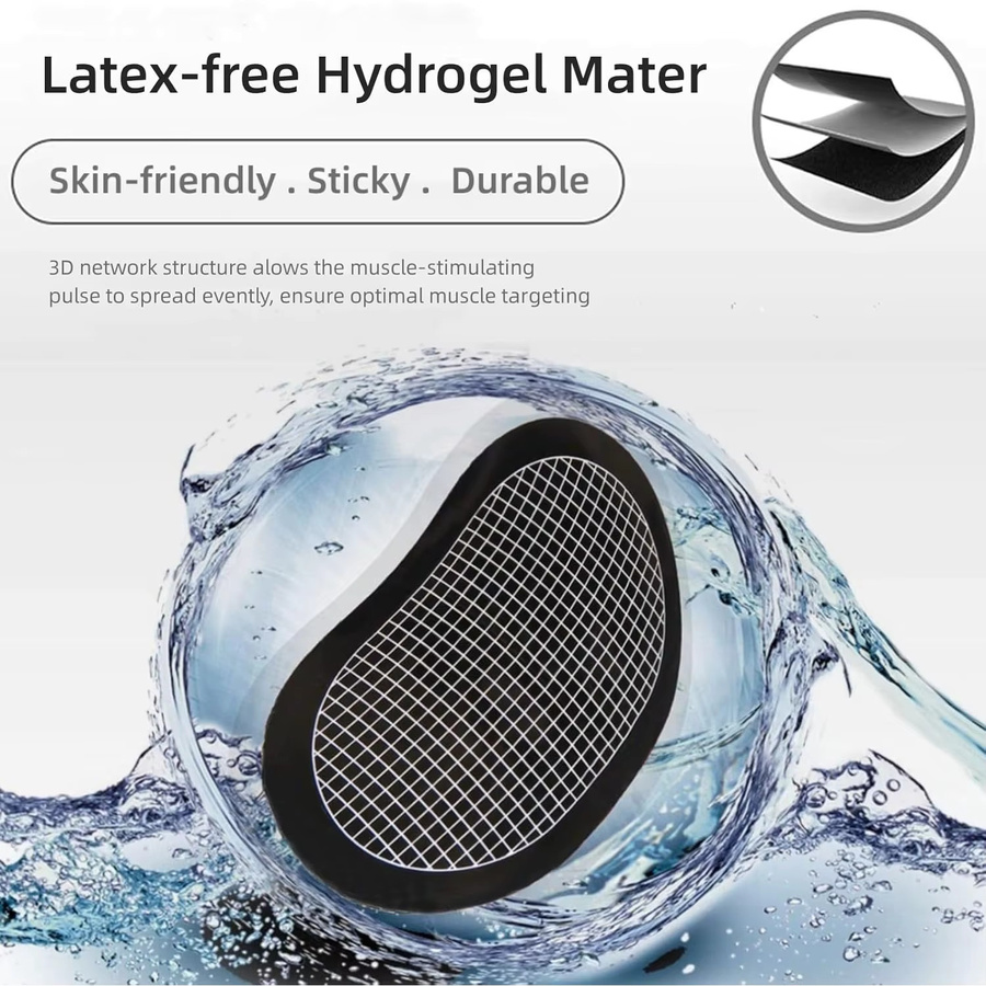 monclique EMS Elektrischer Muskelstimulator Ersatz-Gel-Pads, 3/18 Stück, Unisex - Bild 2