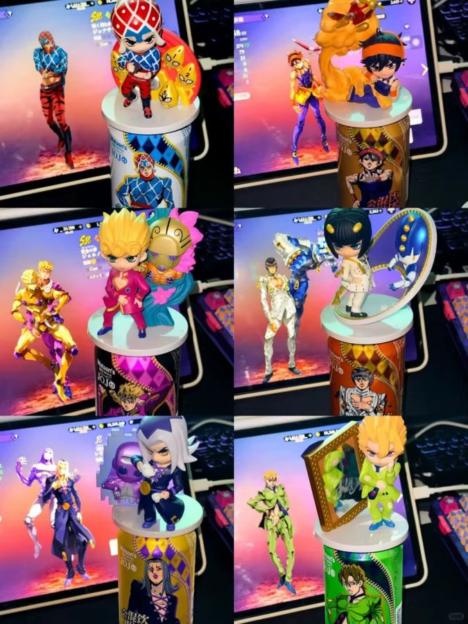 Pop Mart JoJo's Bizarre Adventure Golden Wind Blind Box Q Version Anime Figur Multicolor - Bild 5