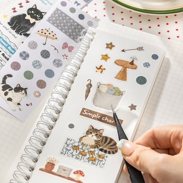 Sweet Dream General Store Lebensmittel-Stickerbuch mit 4 verschiedenen Stilen für Journal-Dekoration und Collage, Mehrfarbig - Bild 1