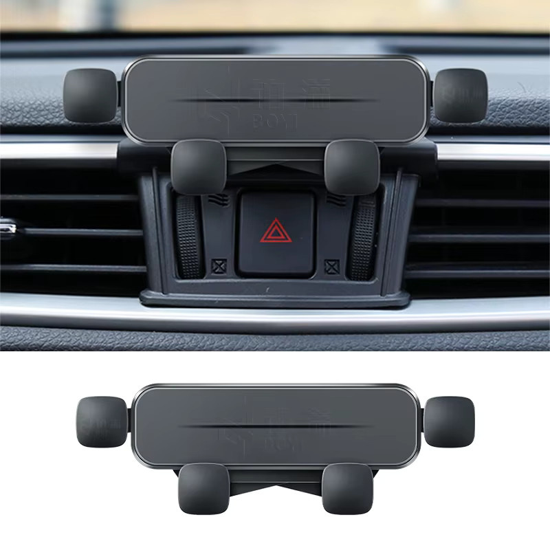 Smartphone Halterung für BMW 5er F10 F11 F18 (2011-2017) mit kabelloser Ladestation in Schwarz - Bild 3