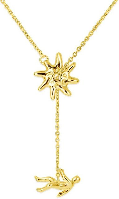 superme live Halskette, Edelstahl, Gold, Unisex - Bild 1