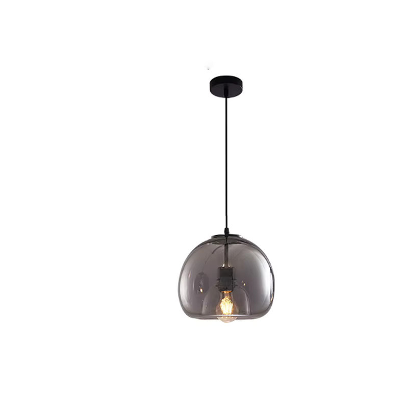 TAONUANSHU Nordische Glas-Pendelleuchte in Rauchgrau für Wohnzimmer, Esszimmer und Kücheninsel - Bild 5