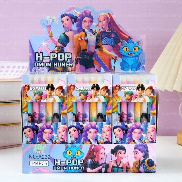Hasbro Radierbare Gelstifte mit Anime-Mädchen-Motiv, Mehrfarbig - Bild 1