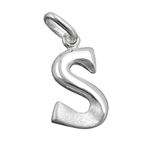 Colfem Anhänger Buchstabe S, 925 Silber, Unisex - Bild 1