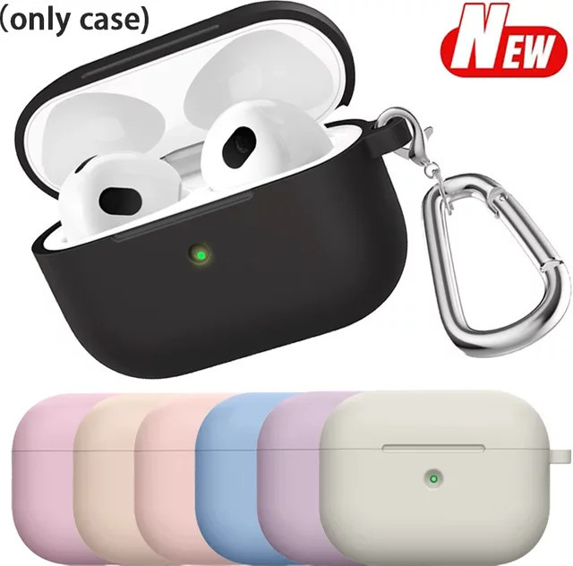Silikon Schutzhülle in Lila für Apple AirPods 4, AirPods 3, AirPods Pro 2 und AirPods 2 - Bild 1