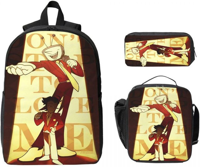 Fancy Style Studio Deltarune Spamton X Tenna Kinderrucksack Set mit Brotdose und Federmäppchen in Beige - Bild 1
