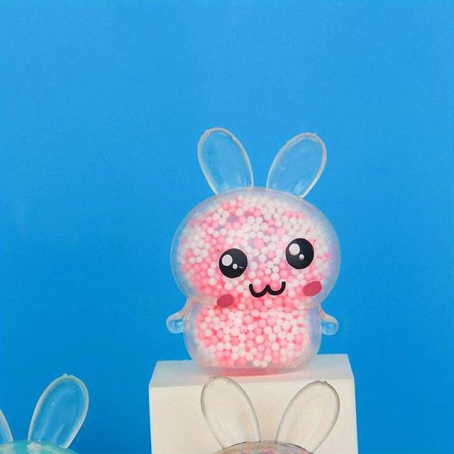 Fashnics Hasen-Stressbälle mit Licht, bunte Hasen, 1-teiliges Set - Bild 1