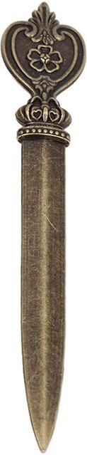 Igeteck Brieföffner Retro aus Metall in Schwarz und Gold - Bild 1