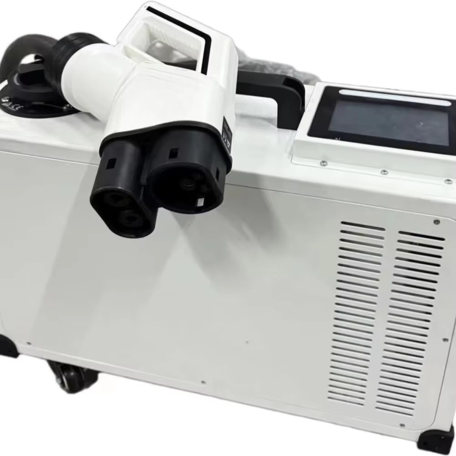 Tragbares DC 14KW Kommerzielles EV-Ladegerät CCS2 und GBT Schnell-Ladesäule für New Energy Vehicles, 32A Ausgangsstrom, 220V, Farbe: Weiß - Bild 3