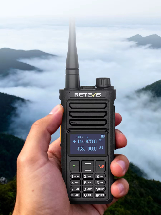 Retevis RA89R/G Walkie-Talkie Amateurfunkgerät mit Cross-Band-Funktion, Bluetooth-App-Programmierung und 2800 mAh Akku in Schwarz - Bild 5