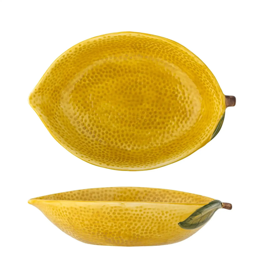 Bloomingville Keramikschale in Gelb Limone Durchmesser: 26 cm - Bild 1