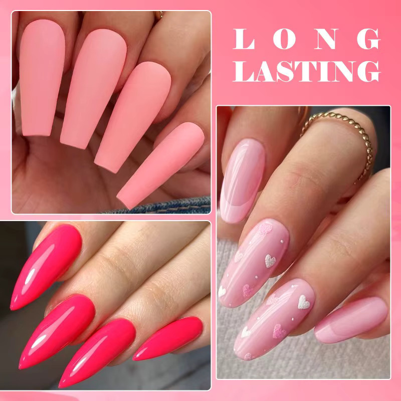 Four Lily Gel-Nagellack-Set, 6-teilig, Rosa, Glänzend, Unisex - Bild 3