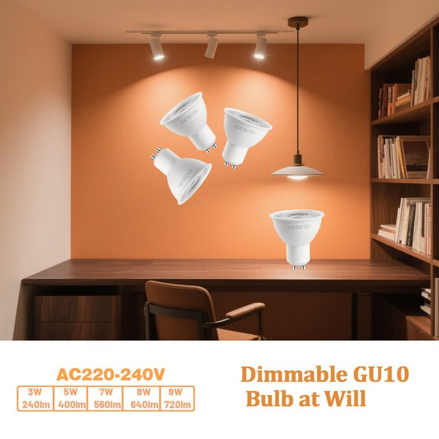Gatetop LED GU10 Scheinwerfer Birne, weiß, flimmerfrei, 220V Ersatz für Halogenlampen - Bild 1