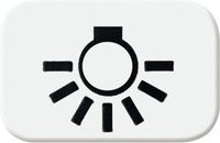 Busch-Jaeger Tastersymbol Licht Busch-balance SI Alpinweiß 2525 LI-214 - Bild 1