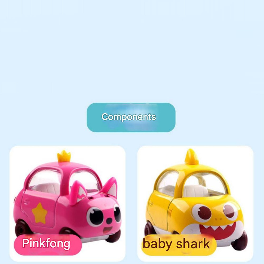 Pinkfong Baby Shark Mini Auto Diecast Metall Spielzeug 10 Typen - Bild 3