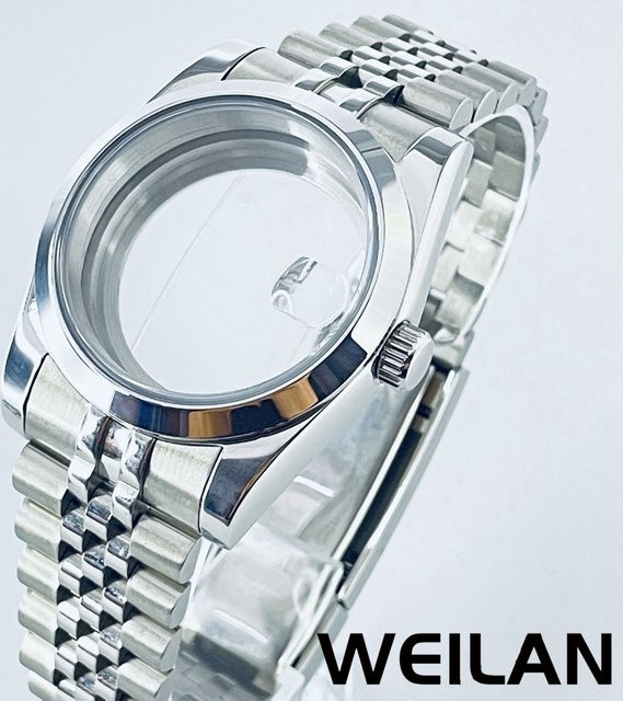 ANGLANG Uhrengehäuse Edelstahl, Silber, 36mm 40mm, Unisex - Bild 1