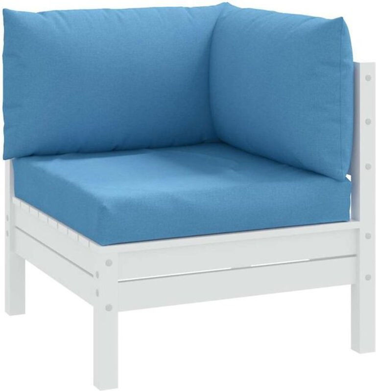 3-teiliges Palettenkissen Set von Vidaxl in Blau aus quadratischem Polyester-Stoff mit 60 cm Breite - Bild 1