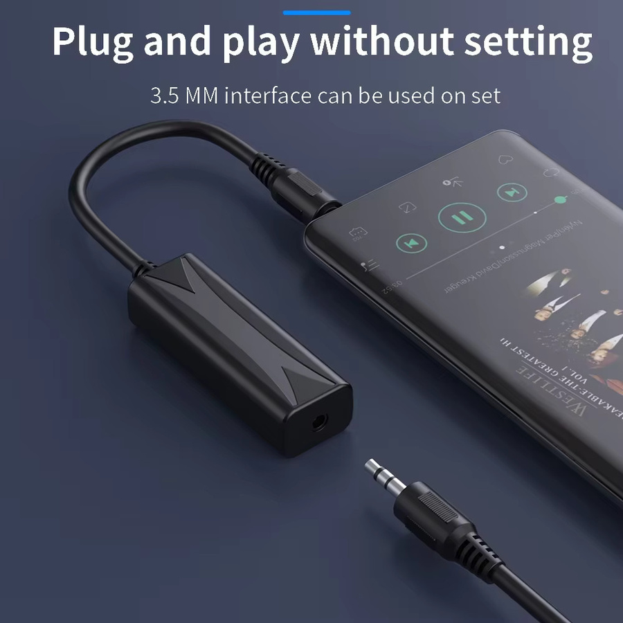 kebidumei 3,5-mm-AUX-Audio-Filter zur Eliminierung von Störungen und Erdschleifen-Rauschen, Isolator für Heim-Stereoanlagen und Auto-Audiosysteme, Schwarz - Bild 3