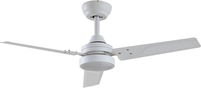 Lindby LED Deckenventilator Aerallo mit Lampe und Leselampe in Weiß aus Metall für das Wohnzimmer - Bild 1
