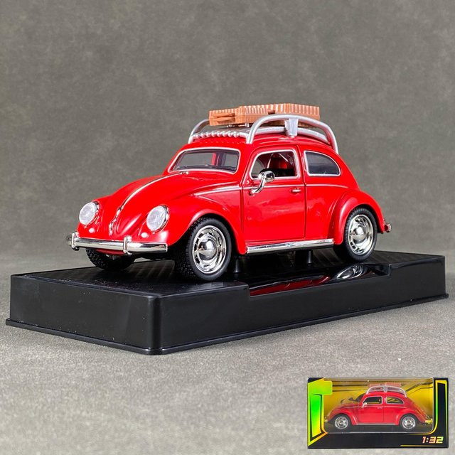 Linyi toy car Volkswagen Käfer Reiseversion, Modellauto, 1:32, Metall, ab 14 Jahren - Bild 1