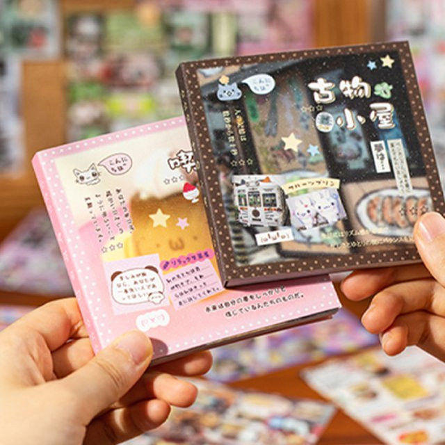 Mr Paper Happiness Notebook Serie mit 30 Blatt quadratischen Film-Aufklebern im süßen INS-Stil für dein DIY-Tagebuch, Multicolour - Bild 1