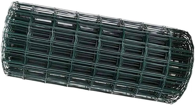 vidaXL Eurozaun Grün aus PVC-beschichtetem Eisen, Höhe: 0,8 m, Länge: 10 m - Bild 1