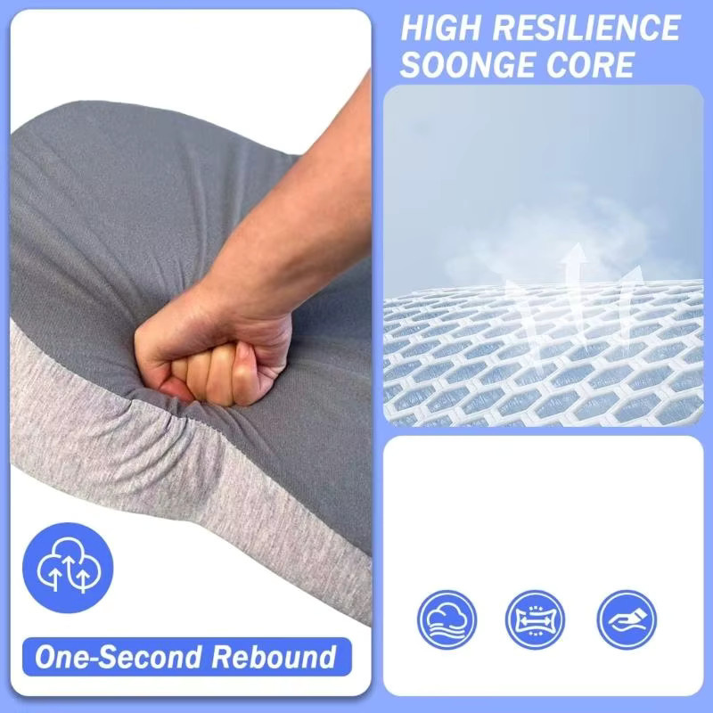 OOTDTY Anti-Reflux-Stillkissen für Neugeborene in Grau - Bild 2