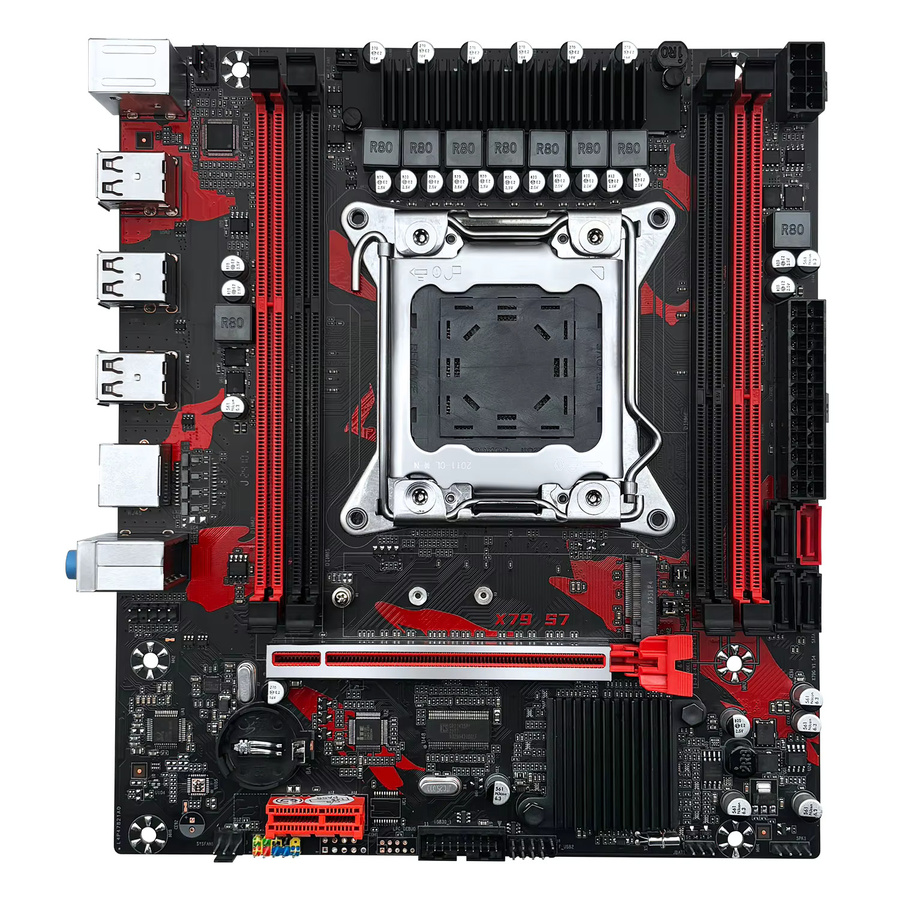 MACHINIST X79 S7 Motherboard LGA2011-3 in Schwarz mit Xeon E5 2640 V2 CPU und 32 GB DDR3 1866 MHz RAM M-ATX Kit - Bild 2