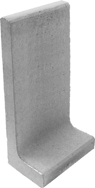 Diephaus L-Stein unbewehrt aus Beton in Grau B: 80 cm, H: 40 cm, T: 40 cm, Breite der Stufe: 7 cm - Bild 1