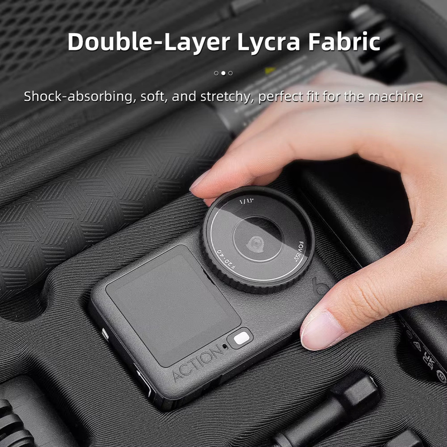 DJI All-in-One Aufbewahrungstasche für Osmo Action 6, Tragbarer Zubehör-Organizer in Schwarz - Bild 5