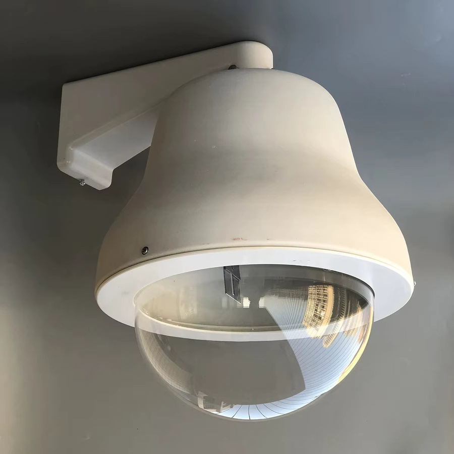 OwlCat 9-Zoll-Stahlgehäuse für PTZ-Kameras, wasserdichte und staubdichte CCTV-Kuppelabdeckung für den Außenbereich in Weiß - Bild 1
