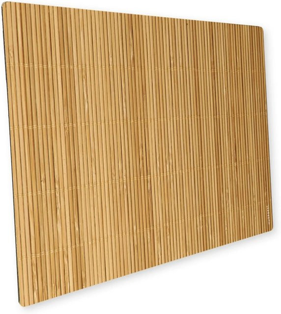 Myspotti Mini-Spritzschutzplatte aus Bambus in Grün und Braun, B: 59 cm, T: 41 cm - Bild 1