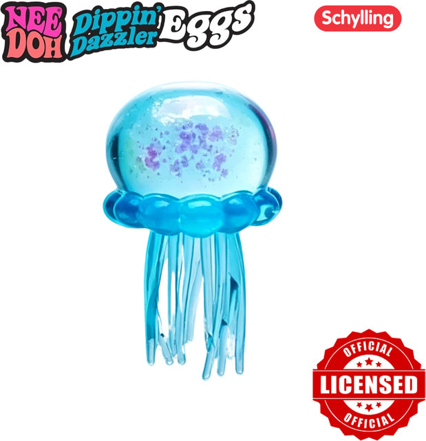 Schylling Needoh Fuzz Ball Jellyfish Squishy, Silikon, ab 3 Jahren - Bild 1