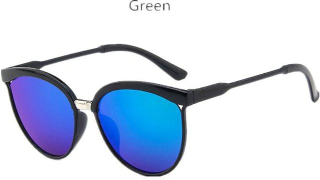 Yiran bag Sonnenbrille Oval, Kunststoff, Vollrand, Unisex, Schwarz - Bild 1