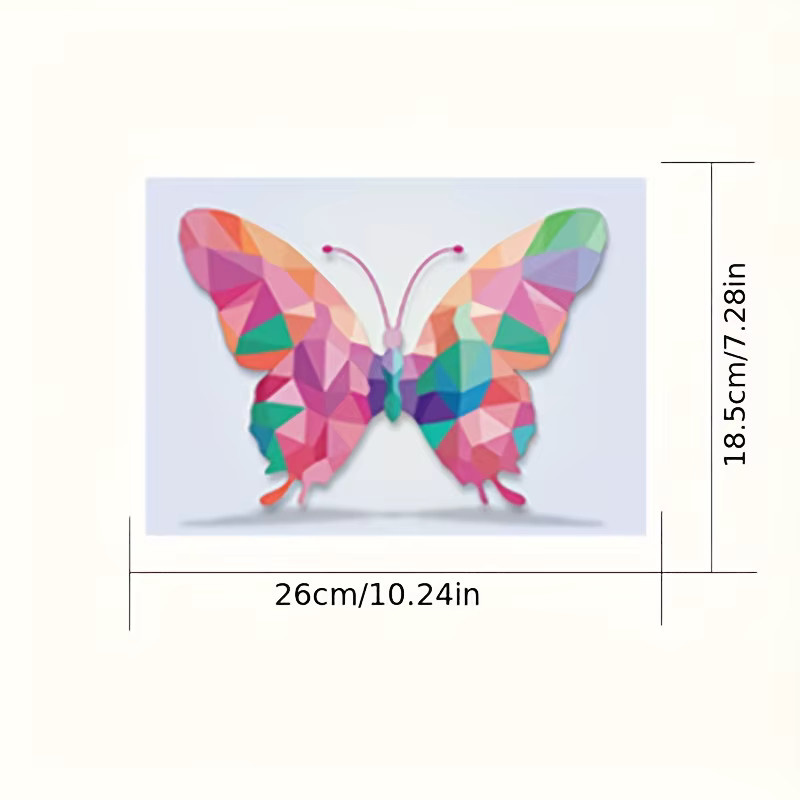 Bunte geometrische Tier-Puzzle-Aufkleber, DIY-Kunst- und Bastelset, Tiere, Bunt / Mehrfarbig - Bild 2