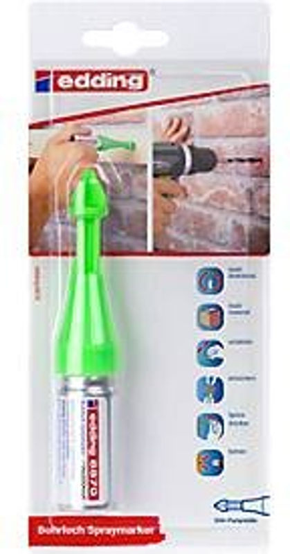 Edding Bohrloch Spraymarker 8870, abwischbar, Neongrün - Bild 2