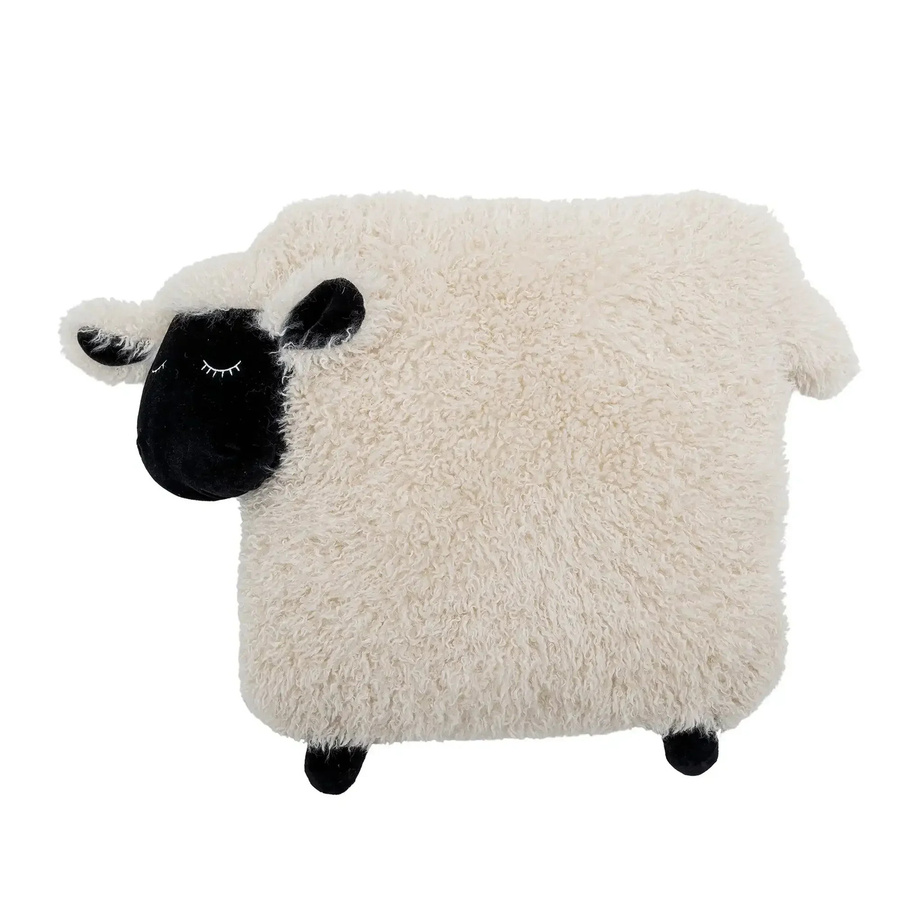 Bloomingville Mini Dolly Kuschelkissen aus Polyester in Weiß, Breite: 56 cm - Bild 1