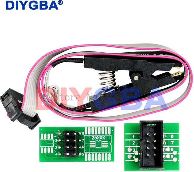 DNIGEF Programmierer-Testclip SOP SOP16 SOIC8 SOP8 für EEPROM 93CXX 25CXX 24CXX In-Circuit-Programmierung inklusive 2 Adapter - Bild 1